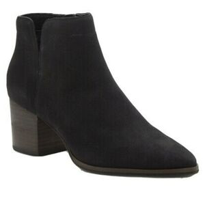 NEW Lucky Brand Jeisa boots block heels shoes Suede